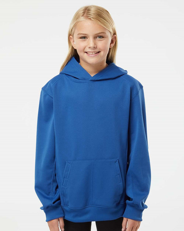 Badger 2454 Youth Performance Fleece Hooded Sweatshirt