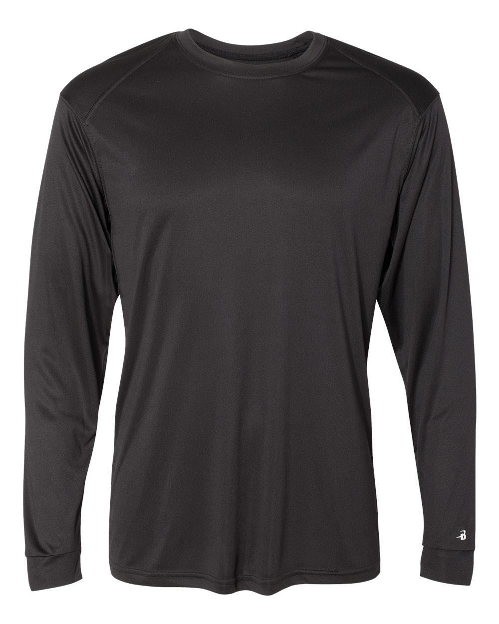 Badger 4004 Men's Ultimate SoftLock™ Long Sleeve T-Shirt in Black