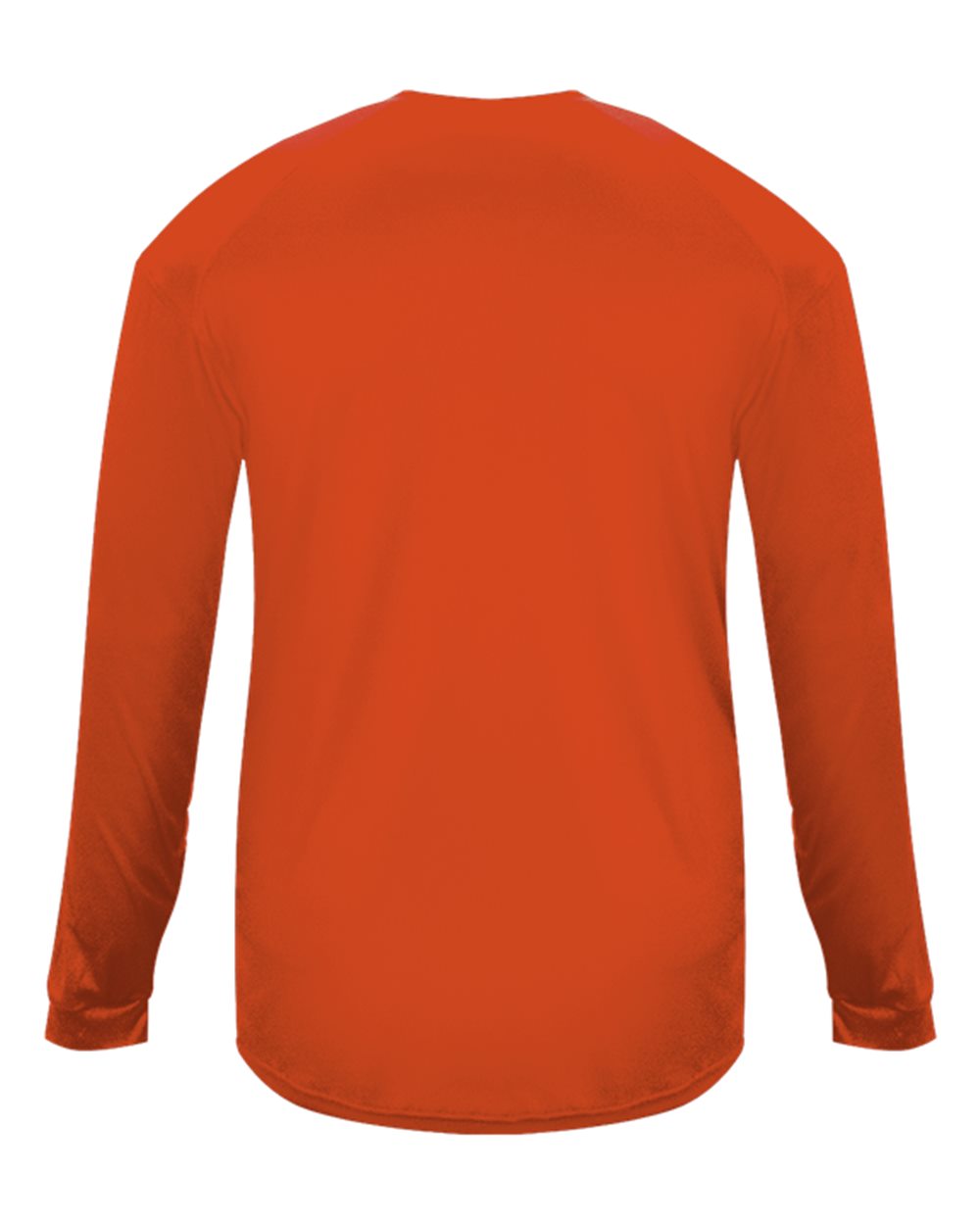 Badger 4004 Men's Ultimate SoftLock™ Long Sleeve T-Shirt in Burnt Orange, back