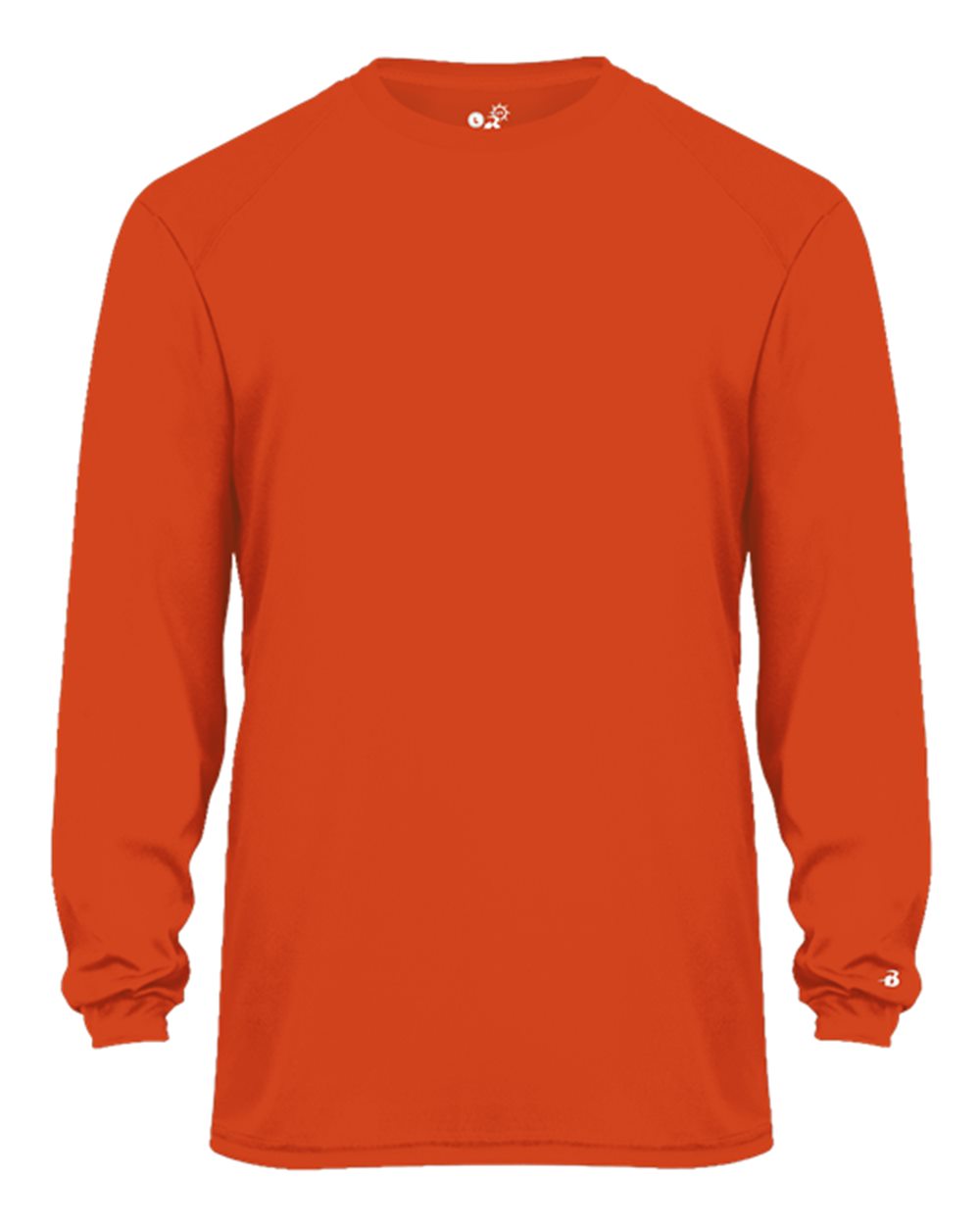 Badger 4004 Men's Ultimate SoftLock™ Long Sleeve T-Shirt in Burnt Orange