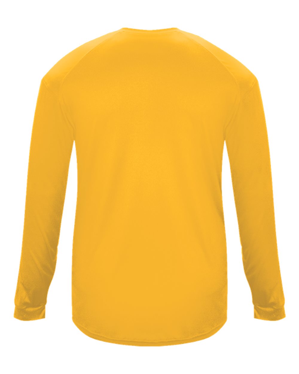 Badger 4004 Men's Ultimate SoftLock™ Long Sleeve T-Shirt in Gold, back