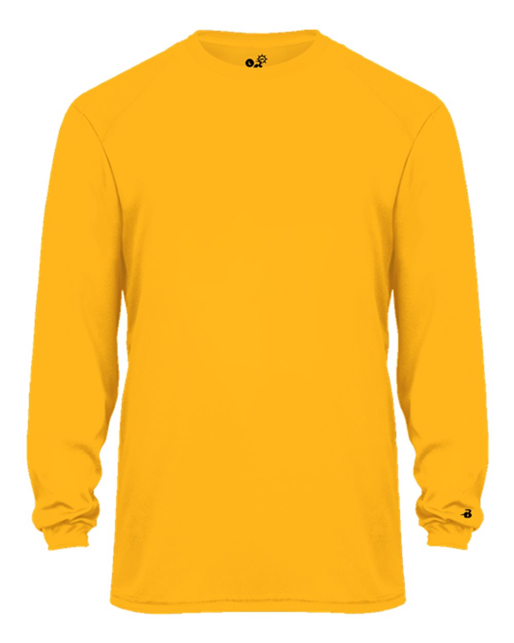 Badger 4004 Men's Ultimate SoftLock™ Long Sleeve T-Shirt in Gold