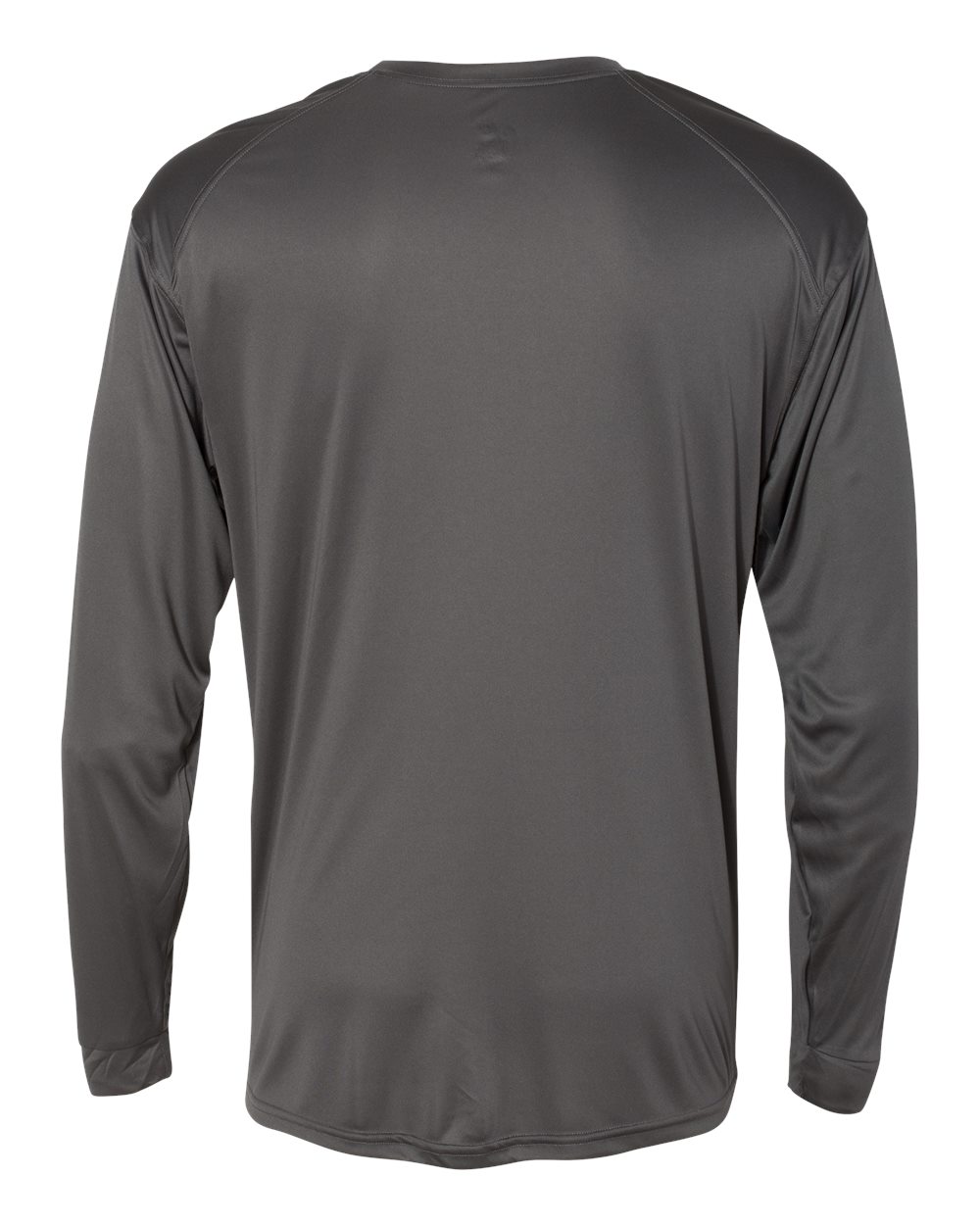 Badger 4004 Men's Ultimate SoftLock™ Long Sleeve T-Shirt in Graphite, back