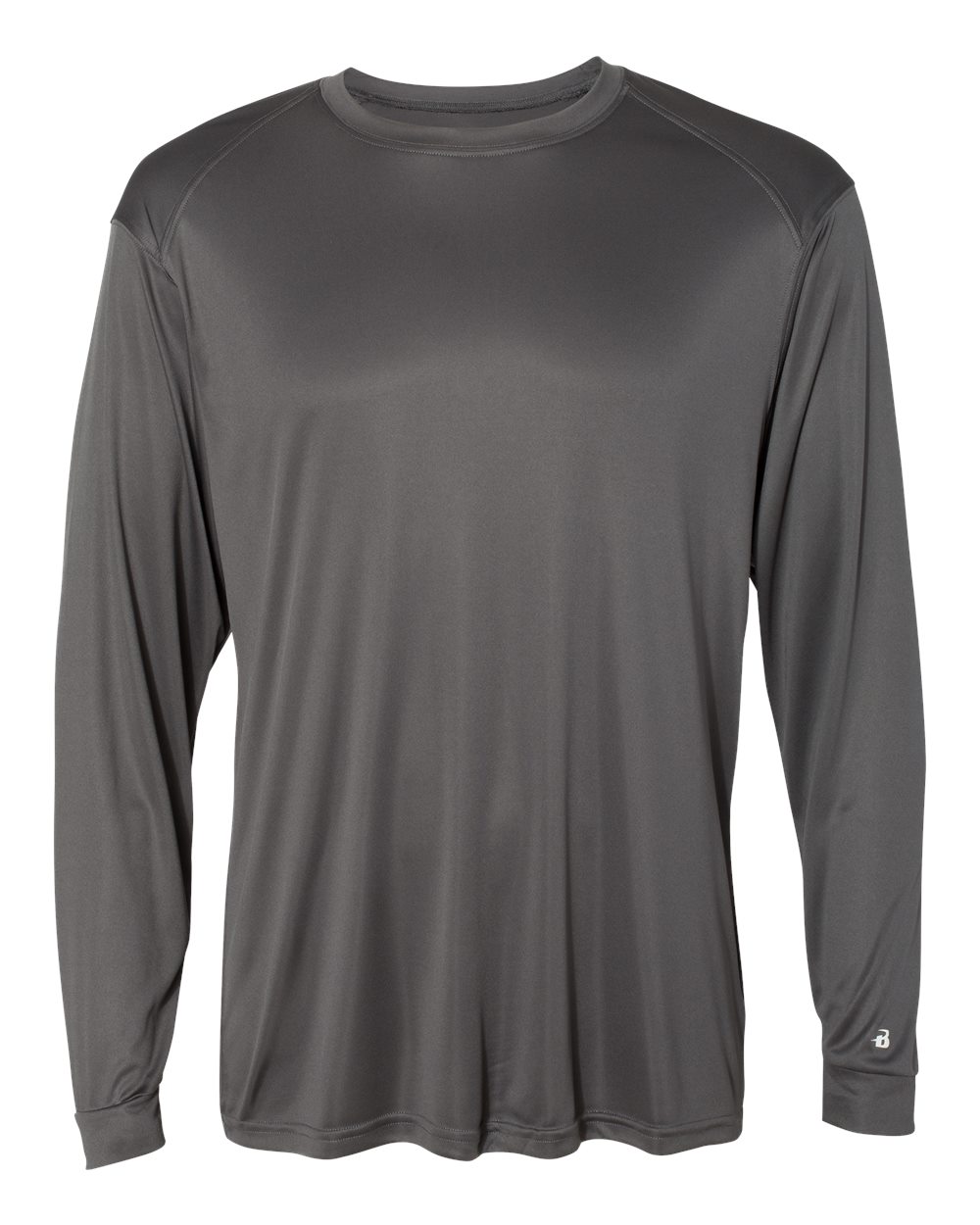 Badger 4004 Men's Ultimate SoftLock™ Long Sleeve T-Shirt in Graphite