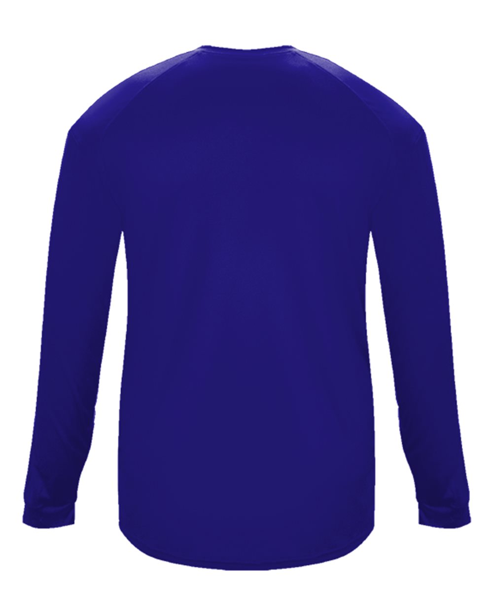 Badger 4004 Men's Ultimate SoftLock™ Long Sleeve T-Shirt in Purple, back
