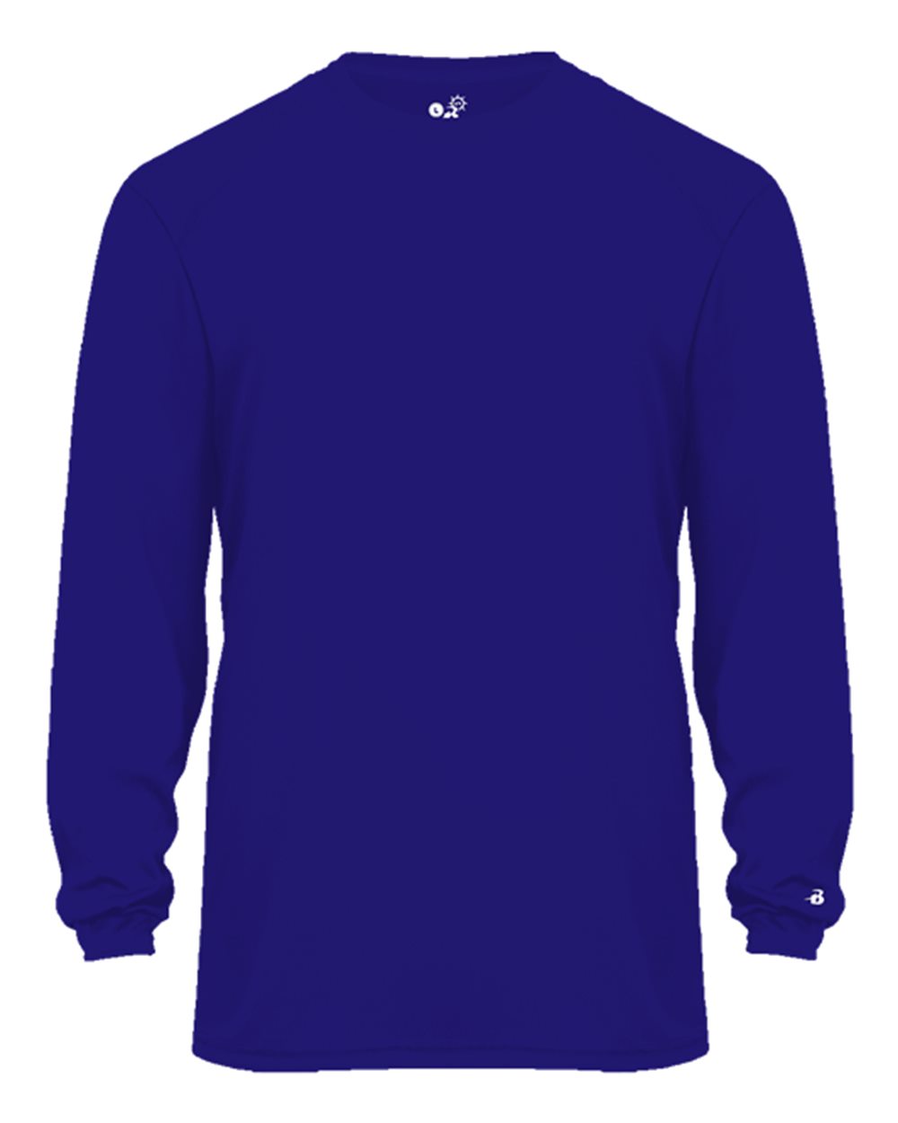 Badger 4004 Men's Ultimate SoftLock™ Long Sleeve T-Shirt in Purple