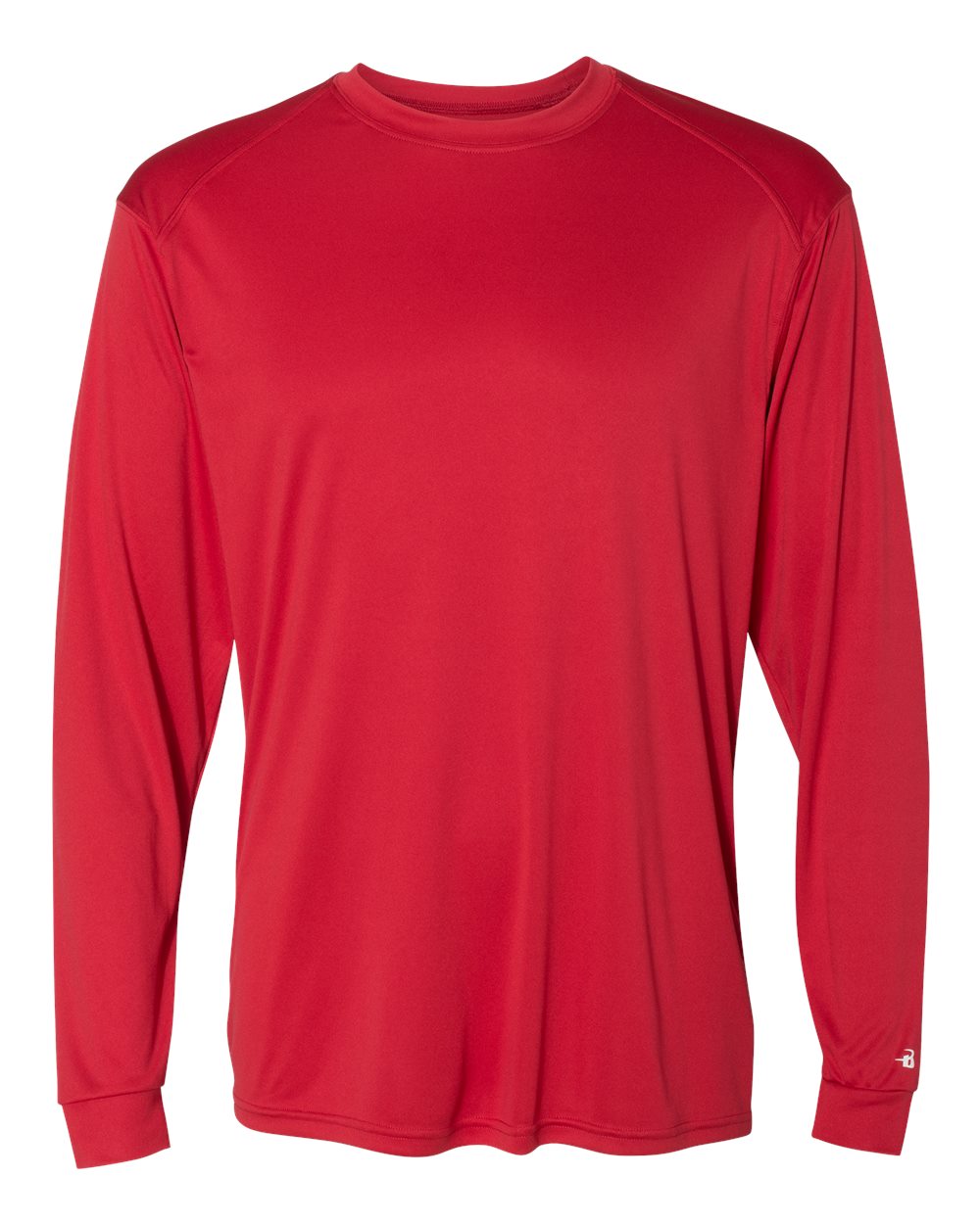 Badger 4004 Men's Ultimate SoftLock™ Long Sleeve T-Shirt in Red