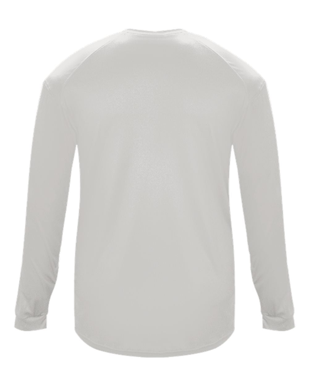 Badger 4004 Men's Ultimate SoftLock™ Long Sleeve T-Shirt in Silver, back