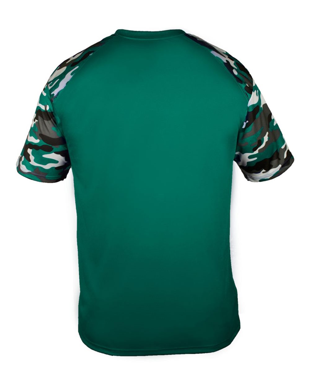 Badger 4141 Men's Camo Sport T-Shirt in Forest/ Forest Camo, back