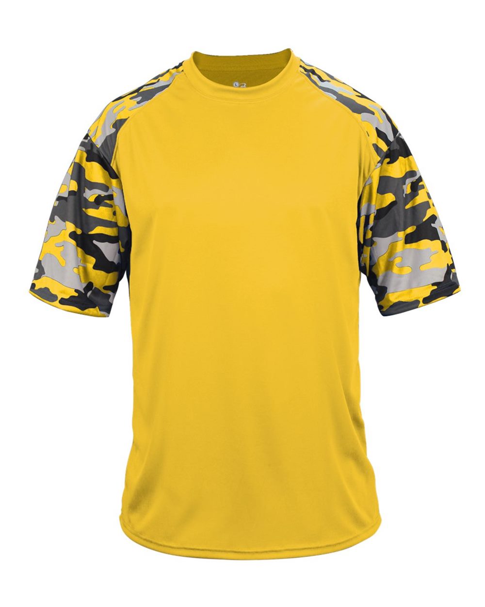 Badger 4141 Men's Camo Sport T-Shirt in Gold/ Gold Camo