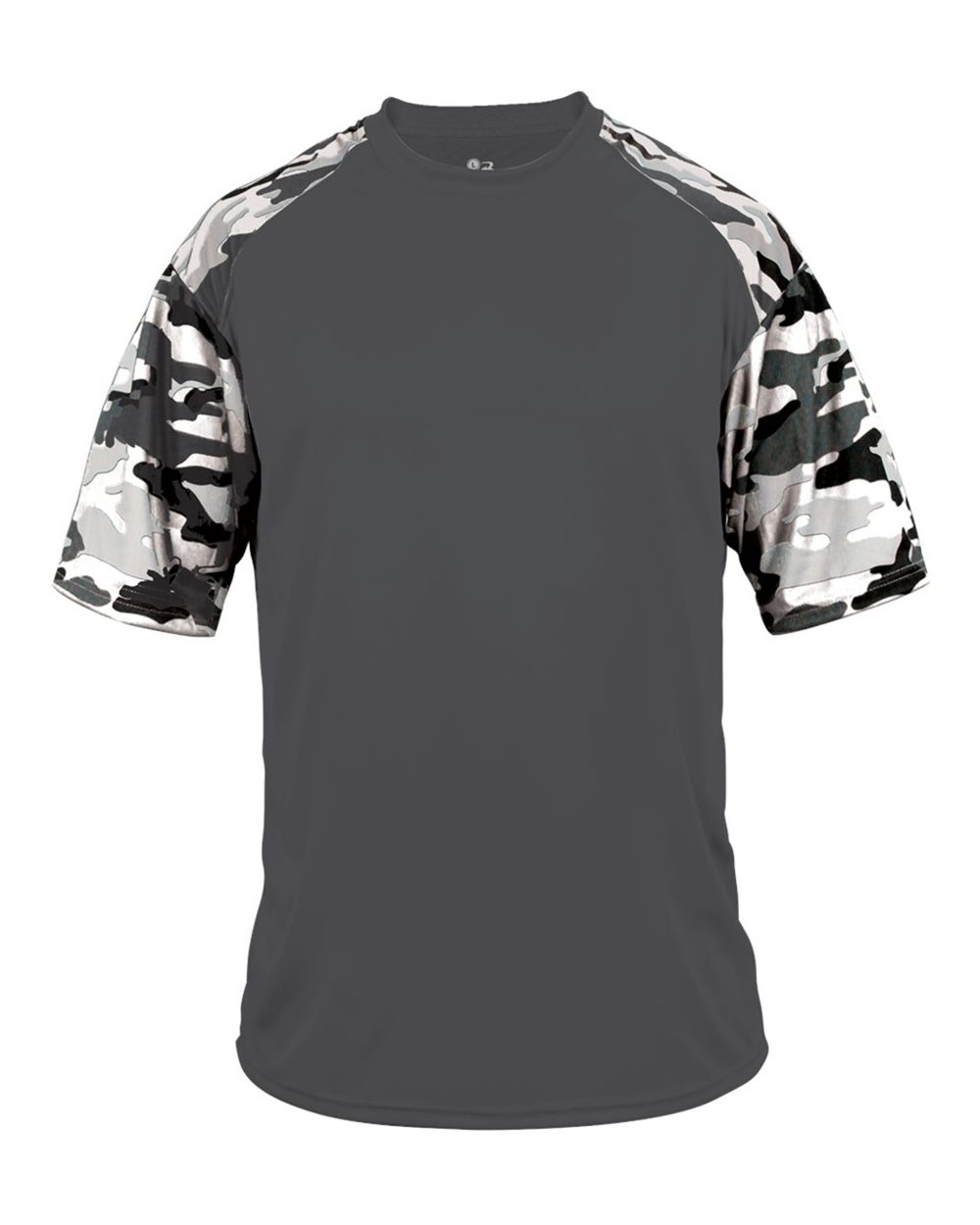 Badger 4141 Men's Camo Sport T-Shirt in Graphite/ White Camo