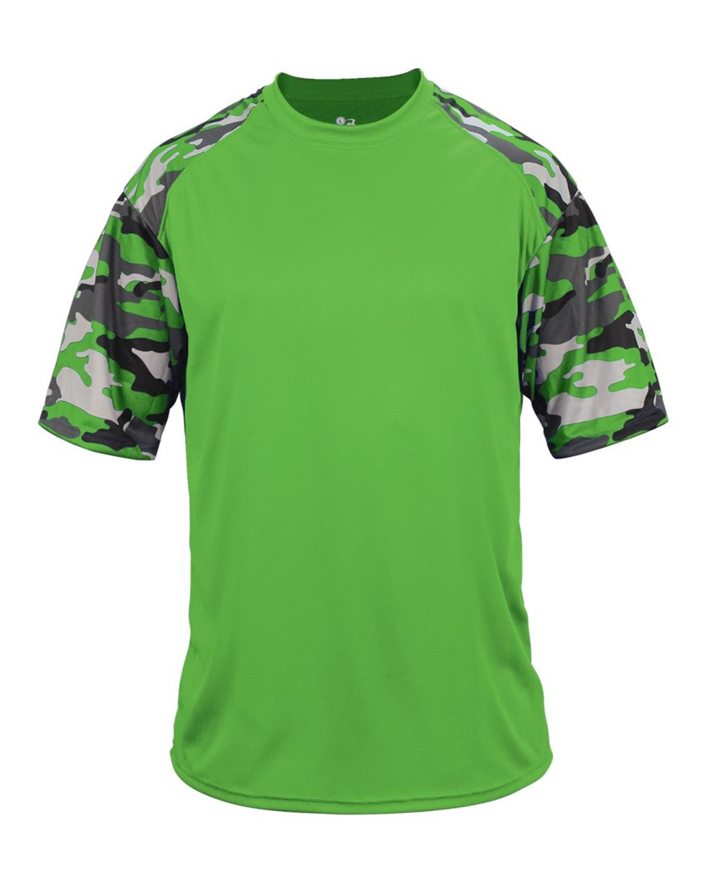 Badger 4141 Men's Camo Sport T-Shirt in Lime/ Lime Camo