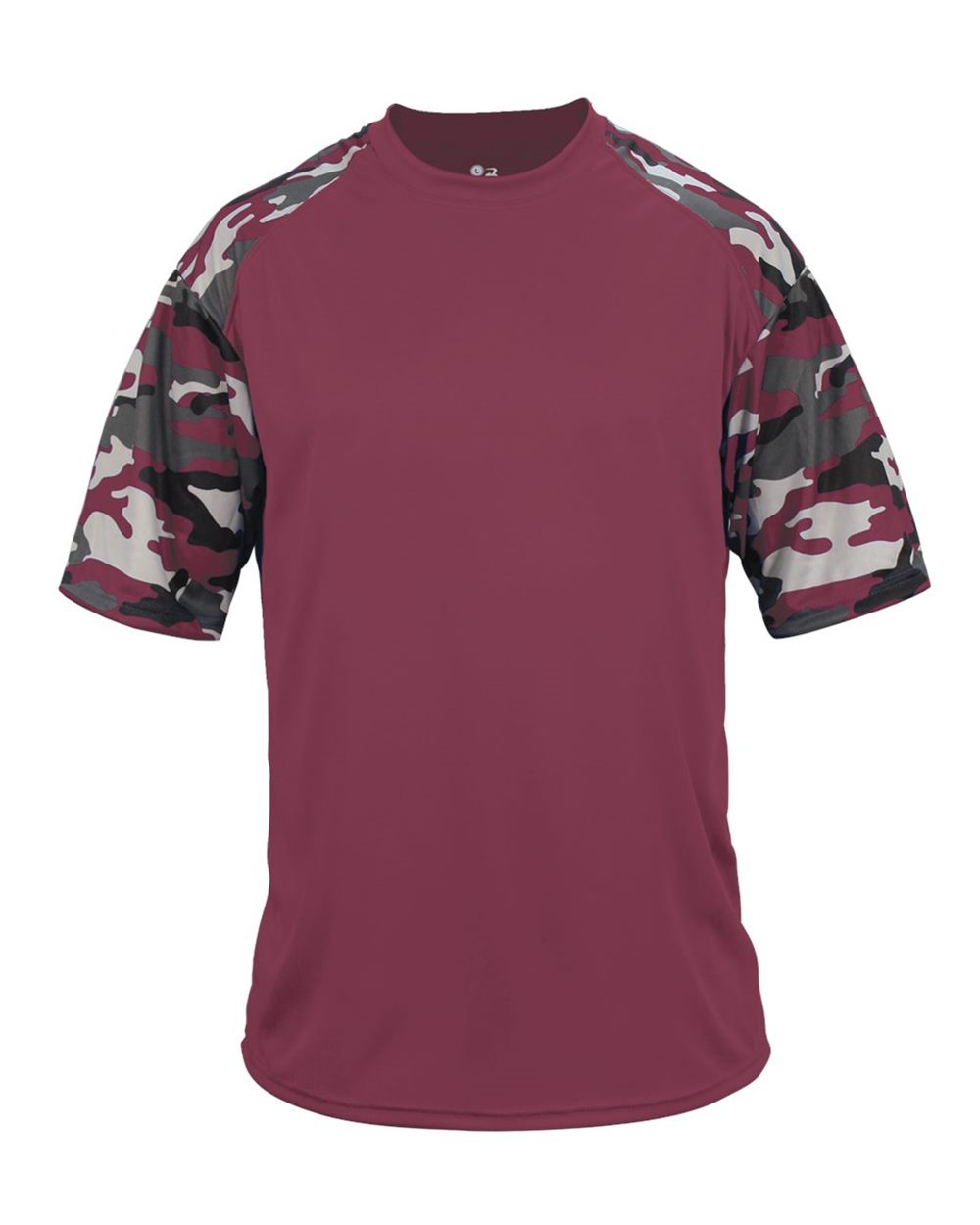 Badger 4141 Men's Camo Sport T-Shirt in Maroon/ Maroon Camo