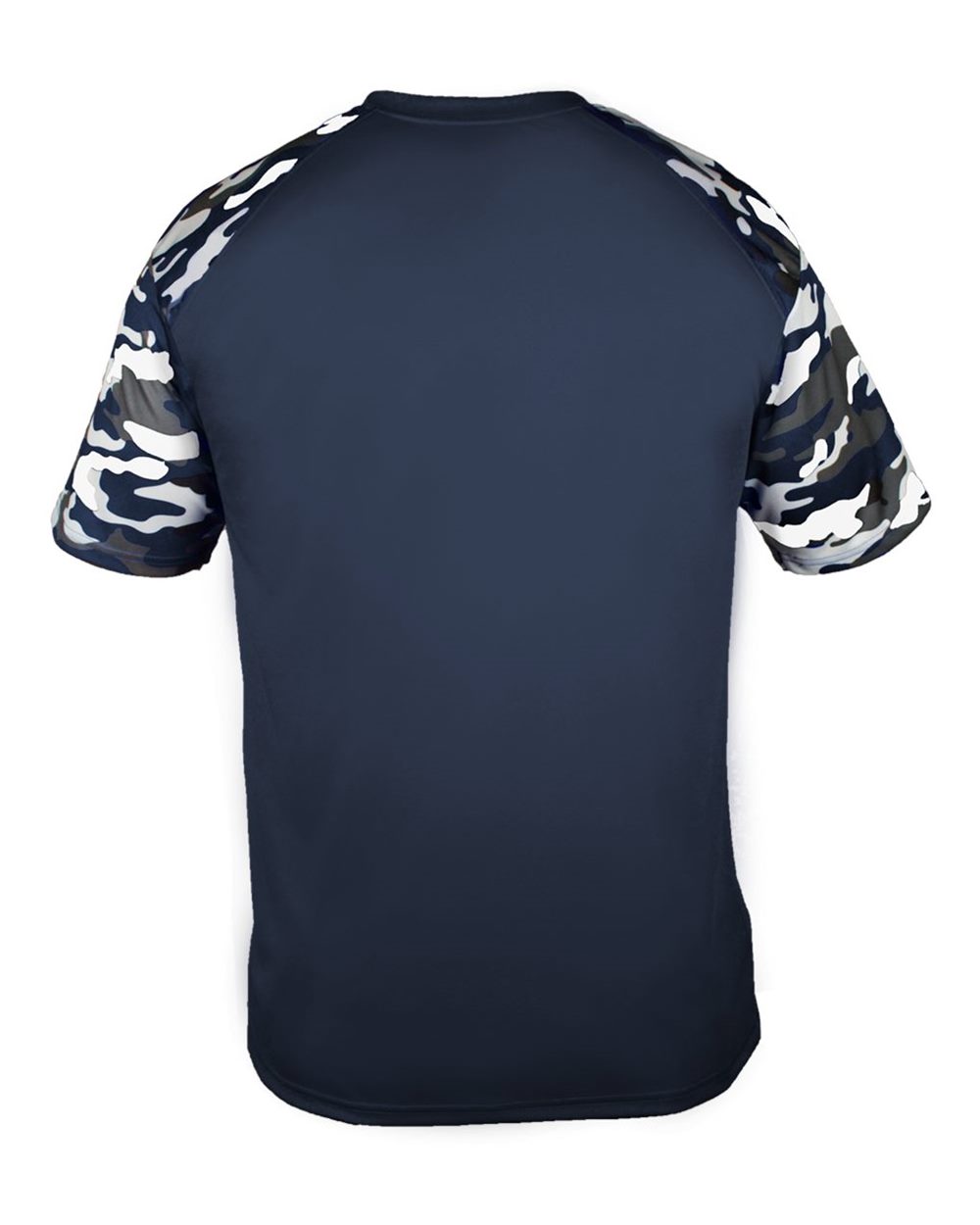 Badger 4141 Men's Camo Sport T-Shirt in Navy/ Navy Camo, back