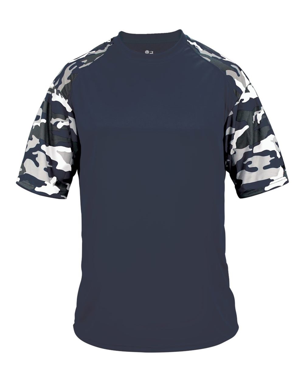 Badger 4141 Men's Camo Sport T-Shirt in Navy/ Navy Camo