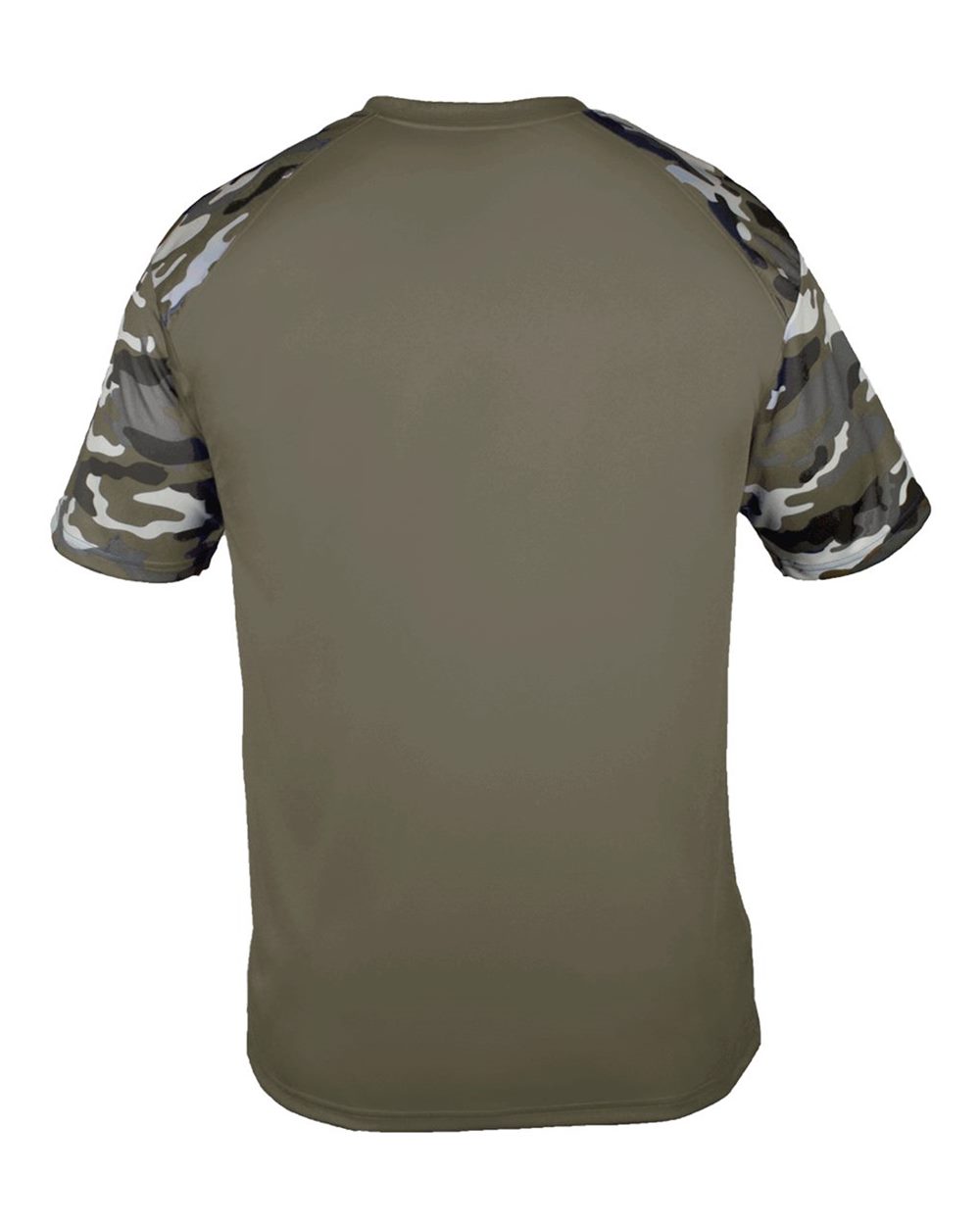 Badger 4141 Men's Camo Sport T-Shirt in OD Green/ OD Green Camo, back