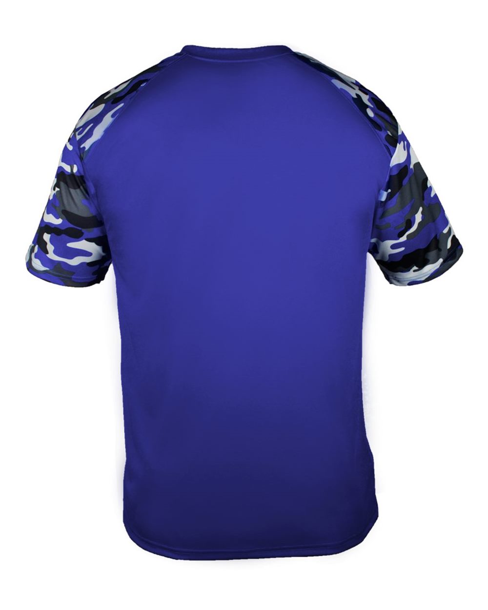 Badger 4141 Men's Camo Sport T-Shirt in Royal/ Royal Camo, back