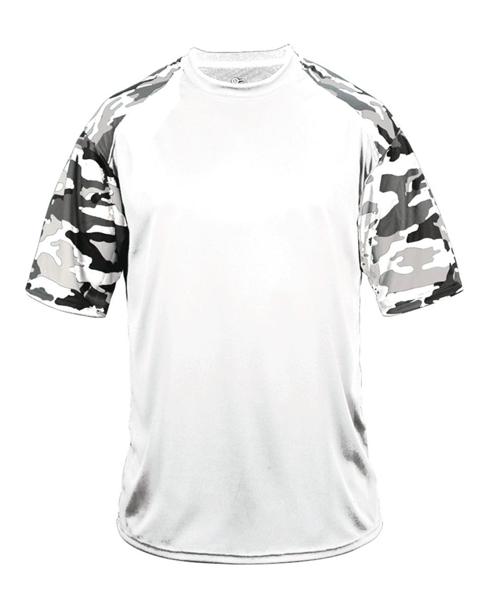 Badger 4141 Men's Camo Sport T-Shirt in White/ White Camo
