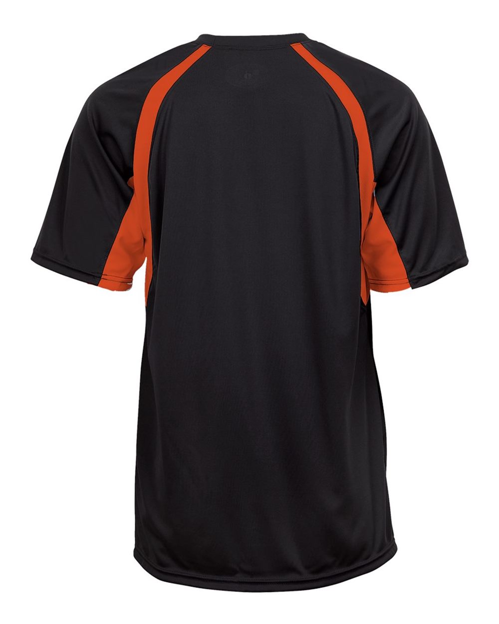 Badger 4144 Men's B-Core Hook T-Shirt in Black/ Burnt Orange, back