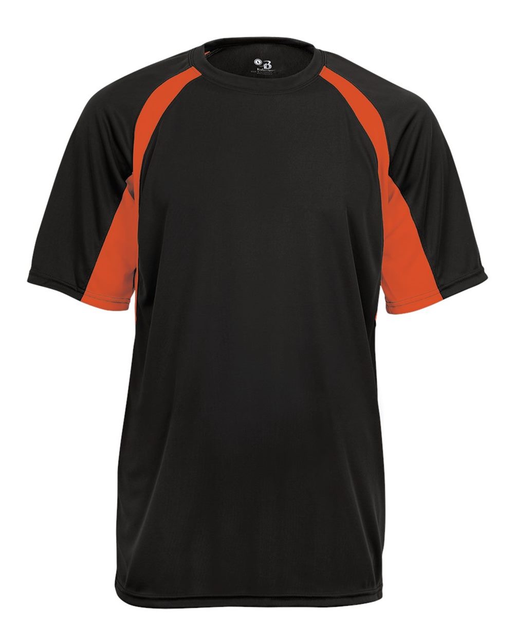 Badger 4144 Men's B-Core Hook T-Shirt in Black/ Burnt Orange