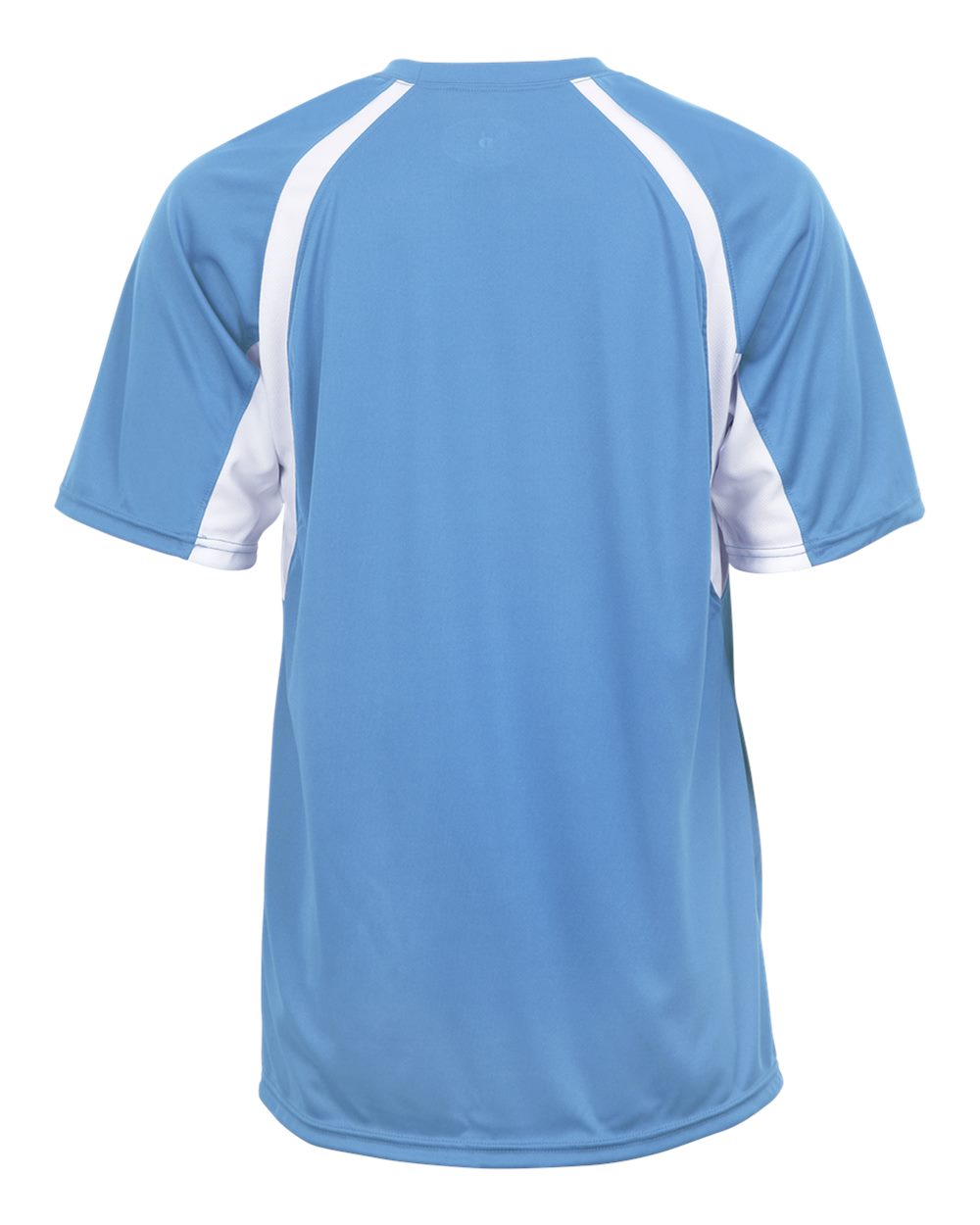 Badger 4144 Men's B-Core Hook T-Shirt in Columbia Blue/ White, back