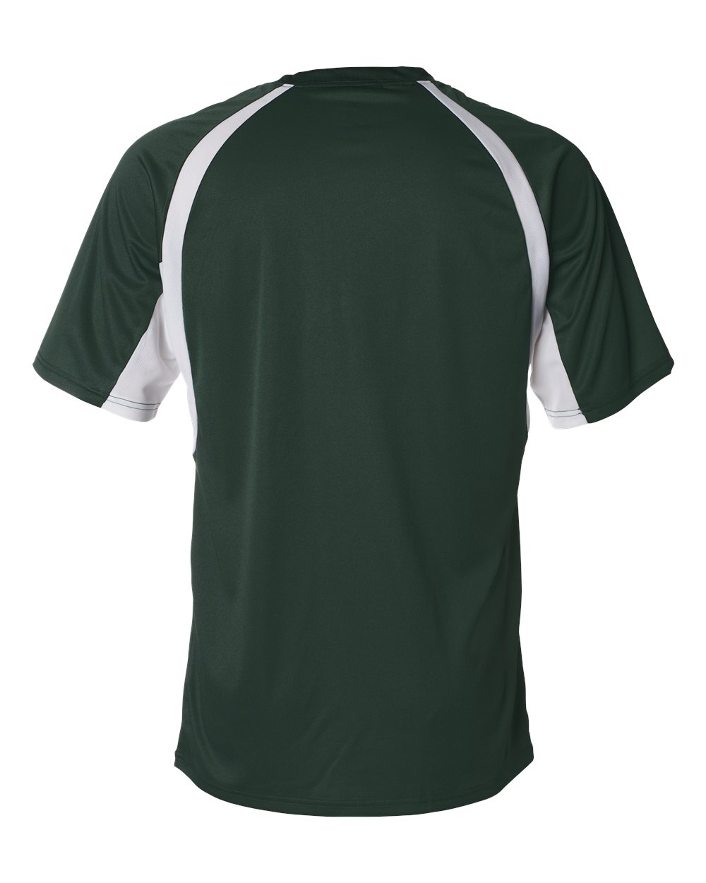 Badger 4144 Men's B-Core Hook T-Shirt in Forest/ White, back