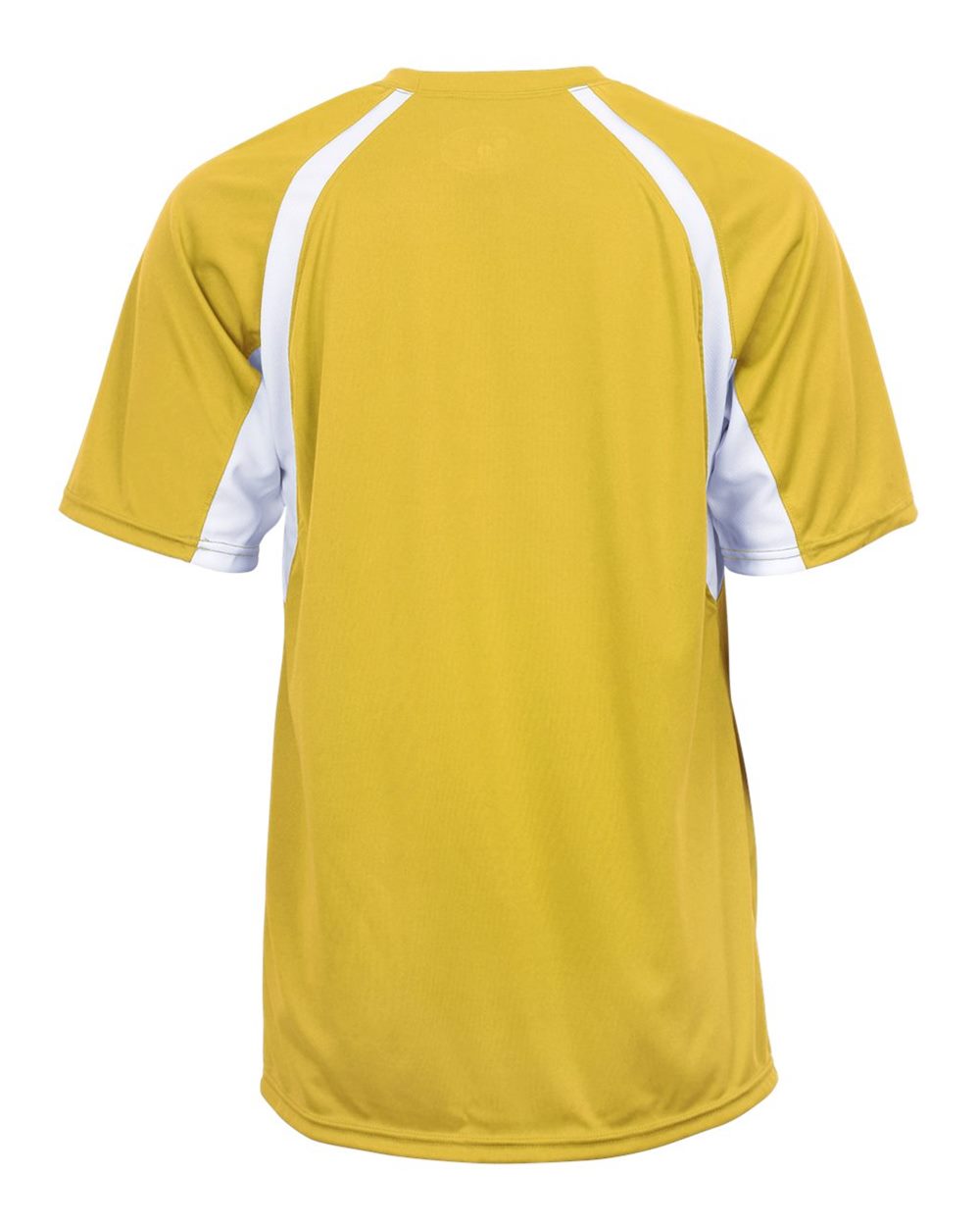 Badger 4144 Men's B-Core Hook T-Shirt in Gold/ White, back