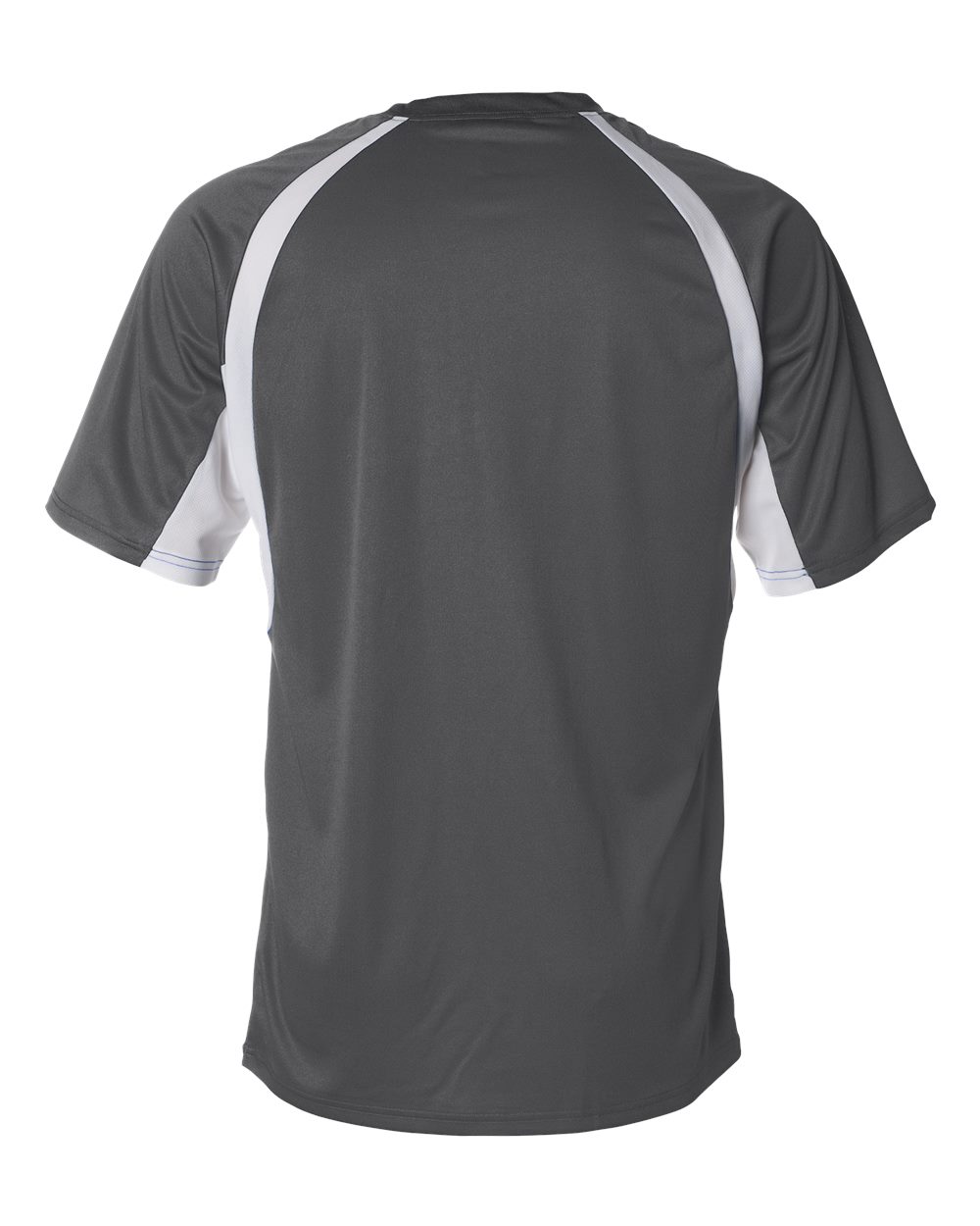 Badger 4144 Men's B-Core Hook T-Shirt in Graphite/ White, back