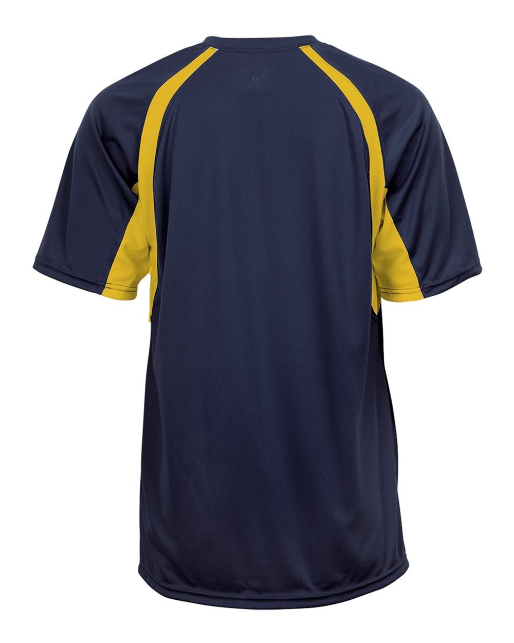 Badger 4144 Men's B-Core Hook T-Shirt in Navy/ Gold, back