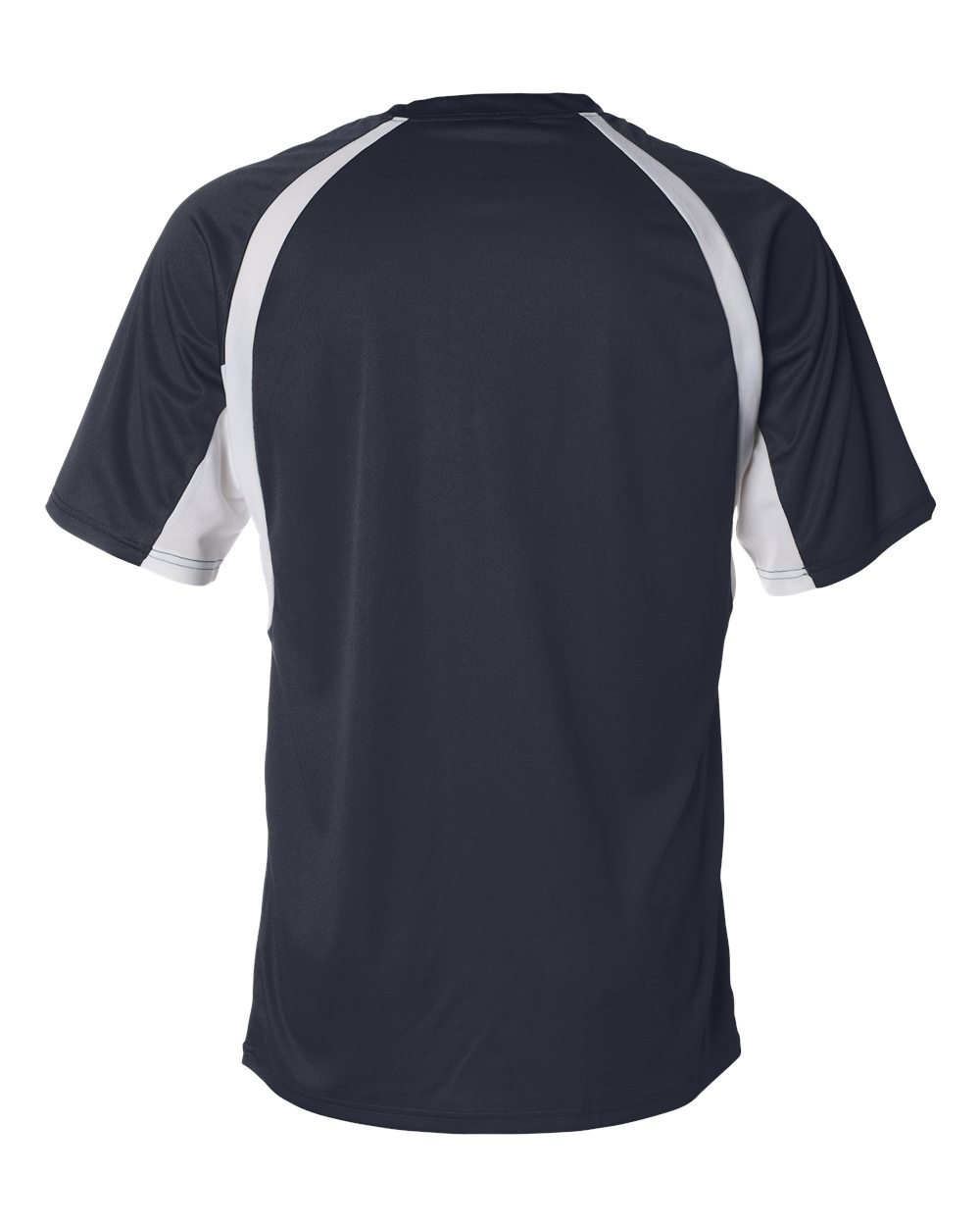 Badger 4144 Men's B-Core Hook T-Shirt in Navy/ White, back