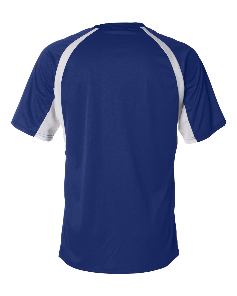 Badger 4144 Men's B-Core Hook T-Shirt in Royal/ White, back