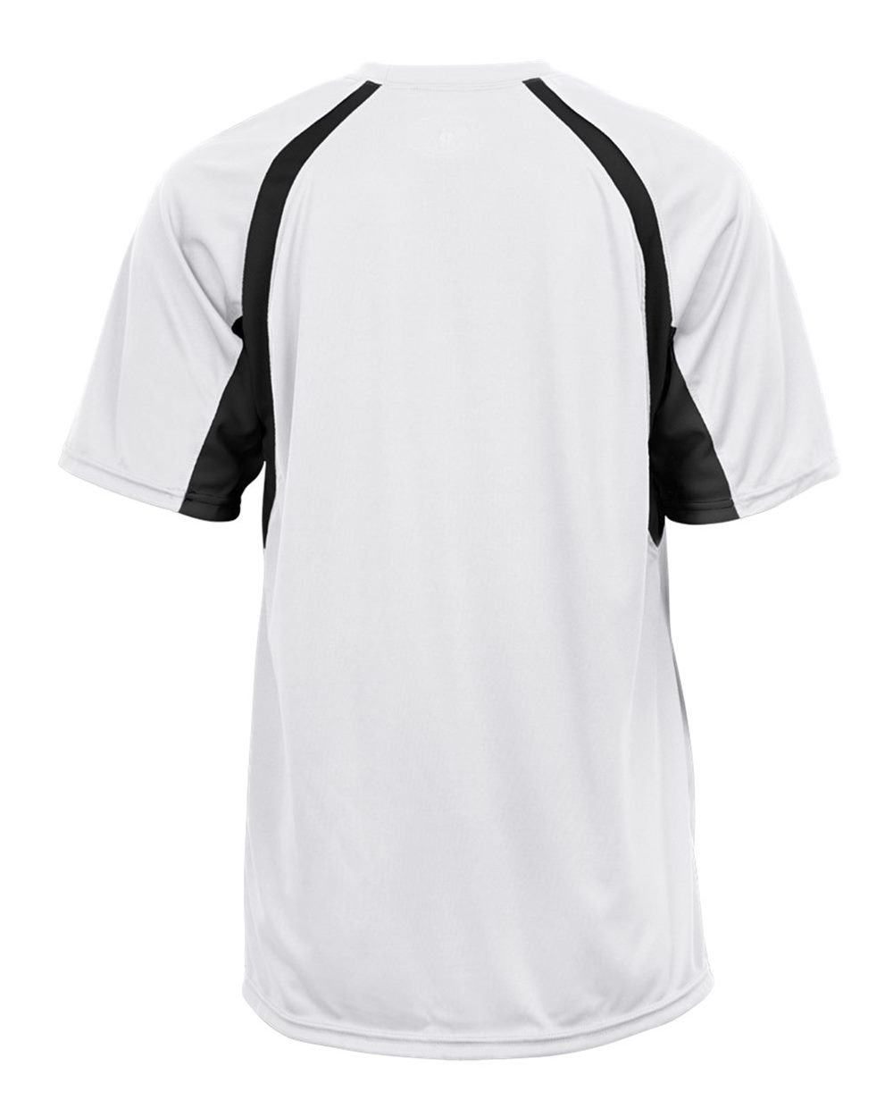 Badger 4144 Men's B-Core Hook T-Shirt in White/ Black, back
