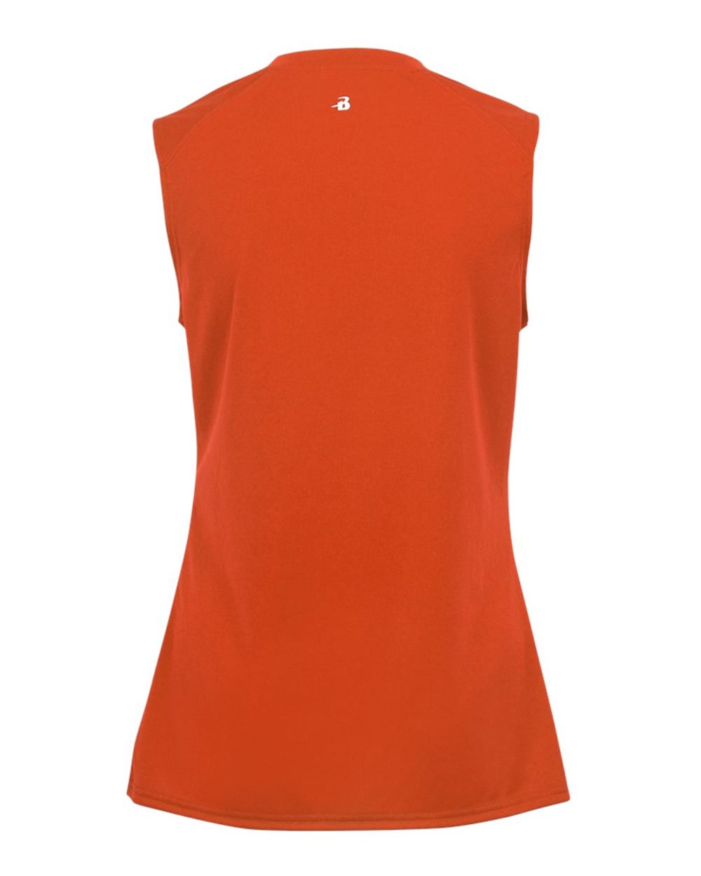 Badger 4163 Women's B-Core Sleeveless T-Shirt in Burnt Orange, back