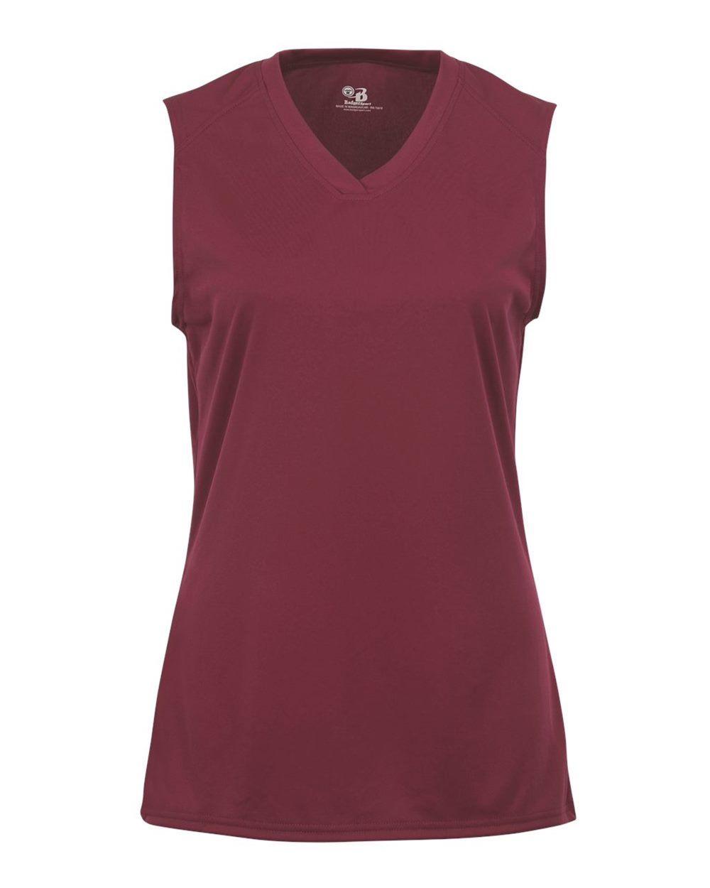 Badger 4163 Women's B-Core Sleeveless T-Shirt in Cardinal