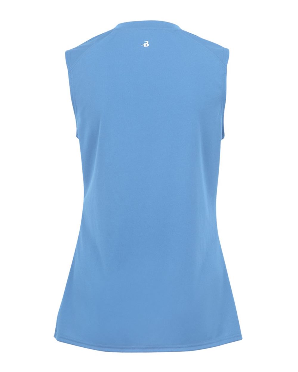 Badger 4163 Women's B-Core Sleeveless T-Shirt in Columbia Blue, back