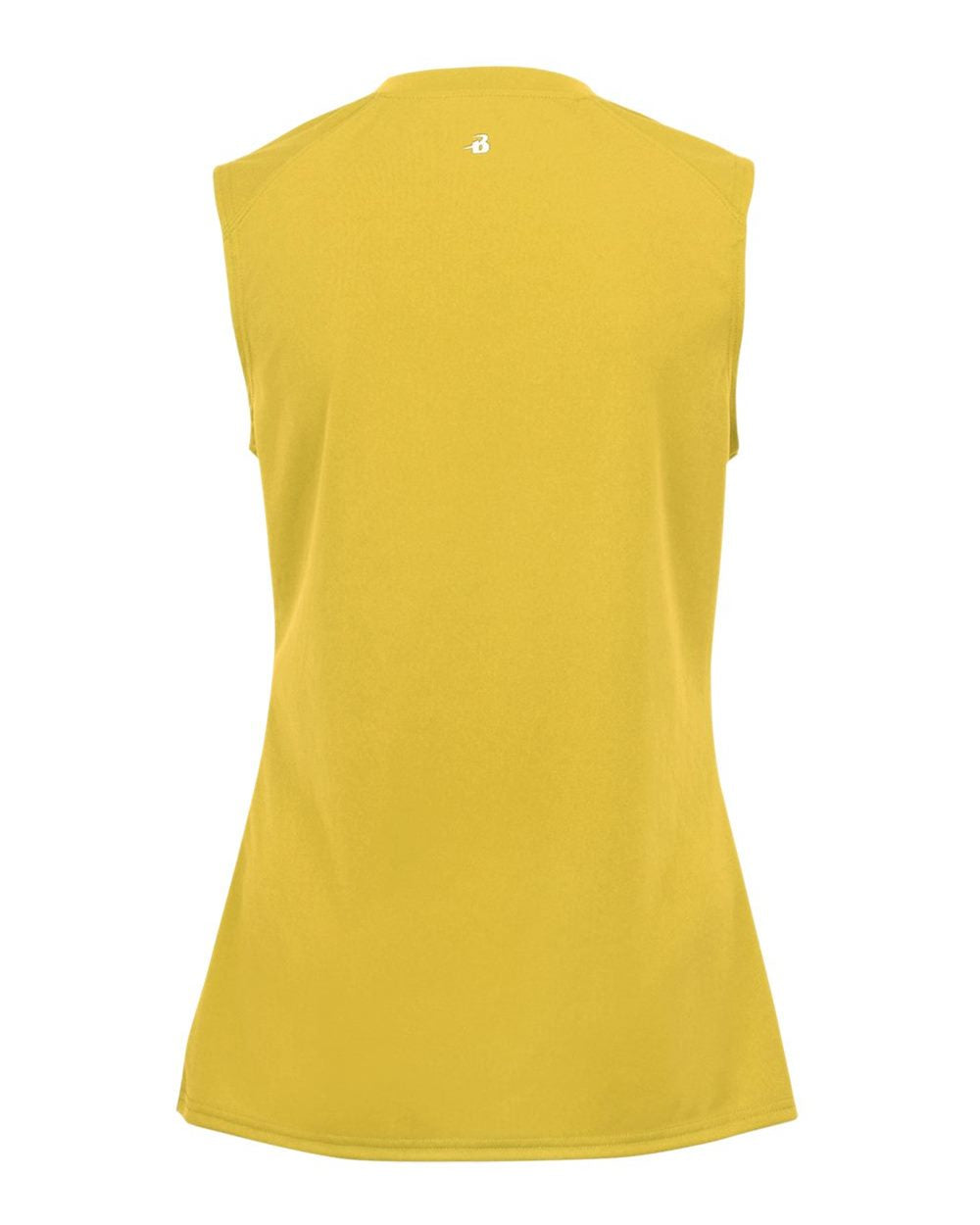 Badger 4163 Women's B-Core Sleeveless T-Shirt in Gold, back