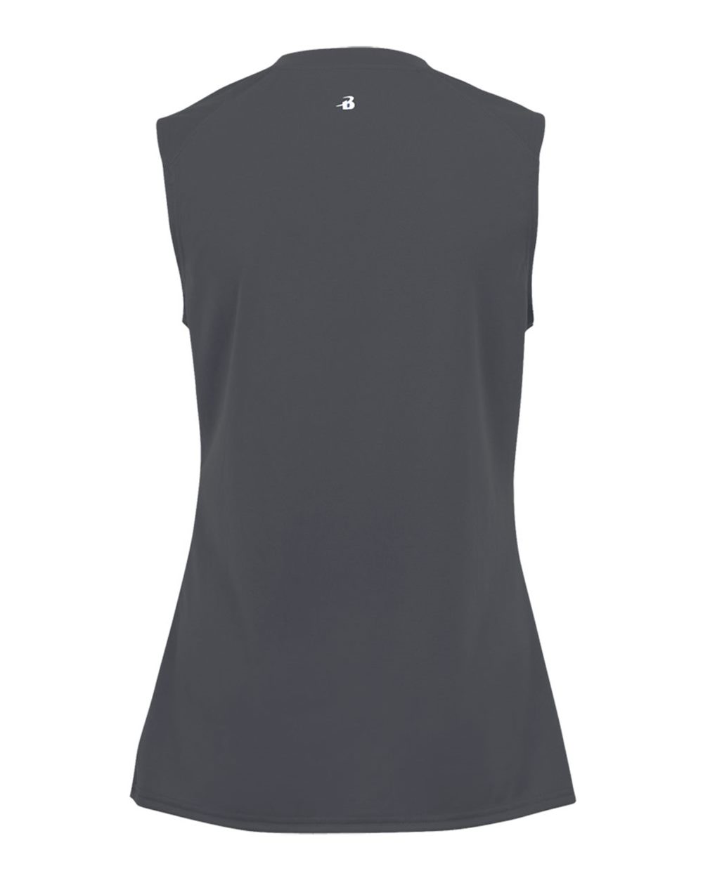 Badger 4163 Women's B-Core Sleeveless T-Shirt in Graphite, back