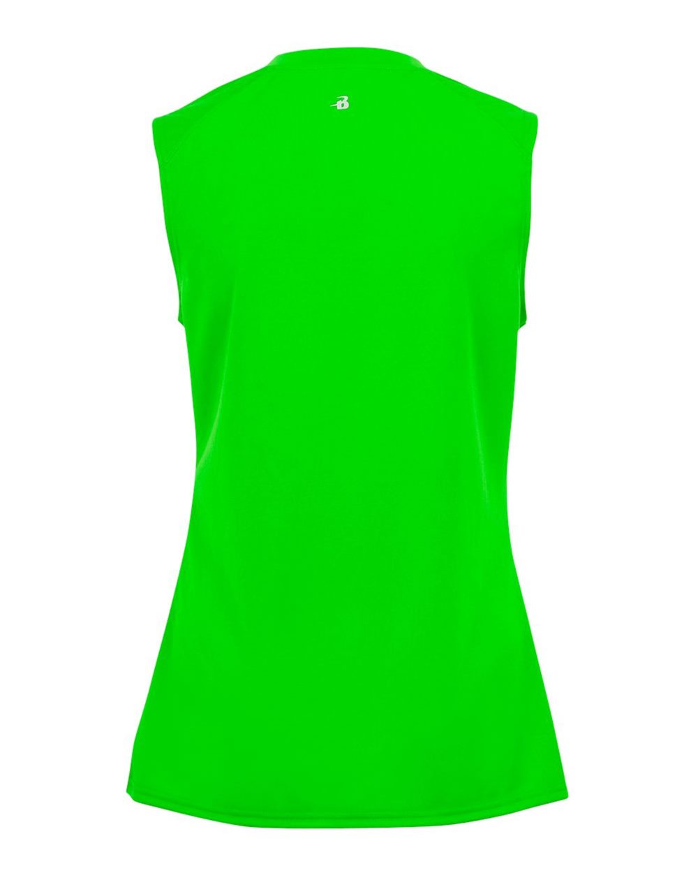 Badger 4163 Women's B-Core Sleeveless T-Shirt in Lime, back