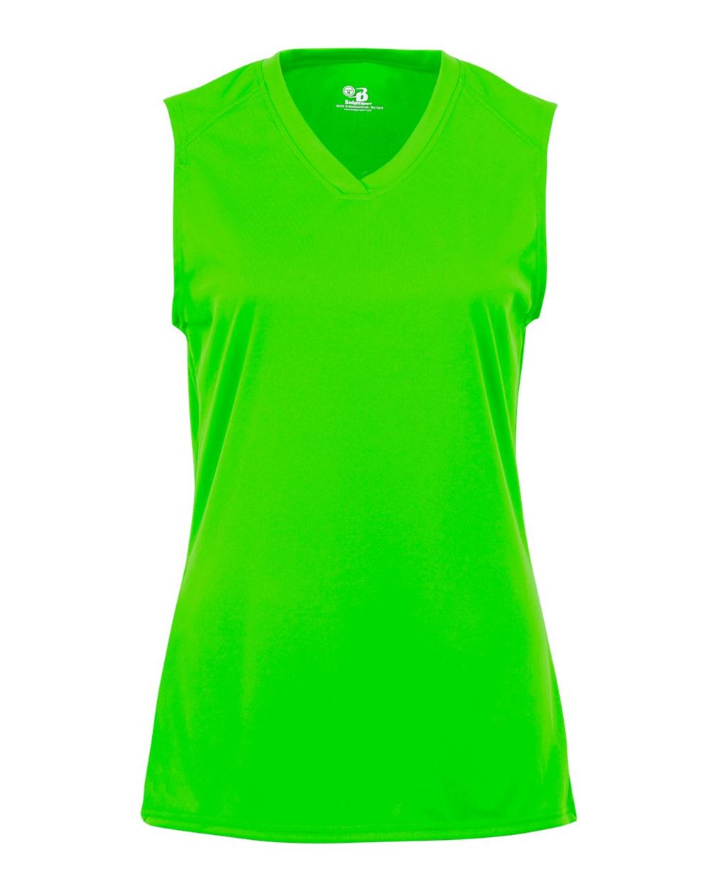 Badger 4163 Women's B-Core Sleeveless T-Shirt in Lime