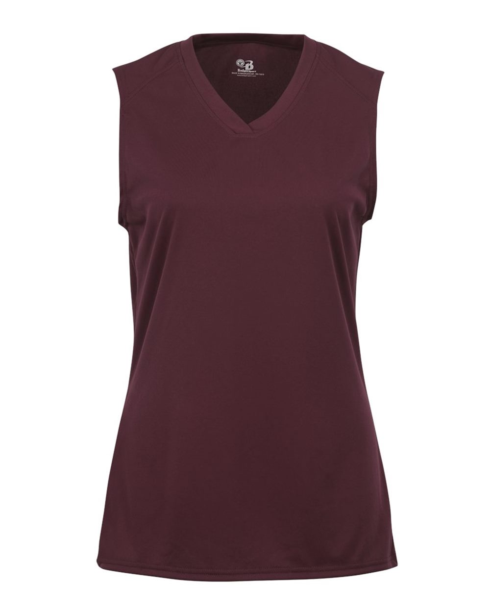 Badger 4163 Women's B-Core Sleeveless T-Shirt in Maroon
