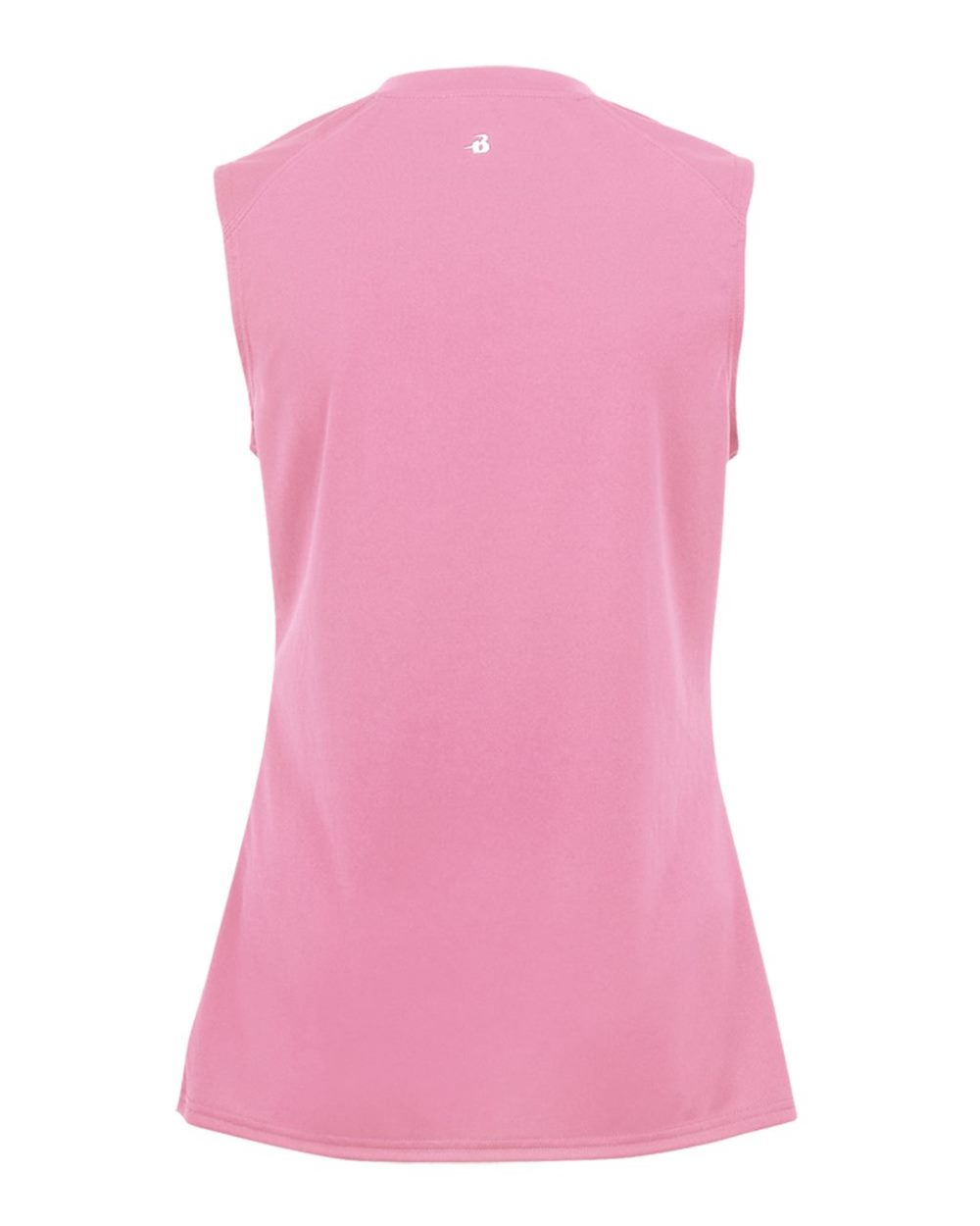 Badger 4163 Women's B-Core Sleeveless T-Shirt in Pink, back
