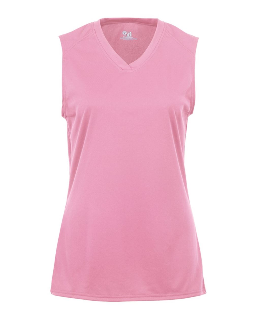Badger 4163 Women's B-Core Sleeveless T-Shirt in Pink