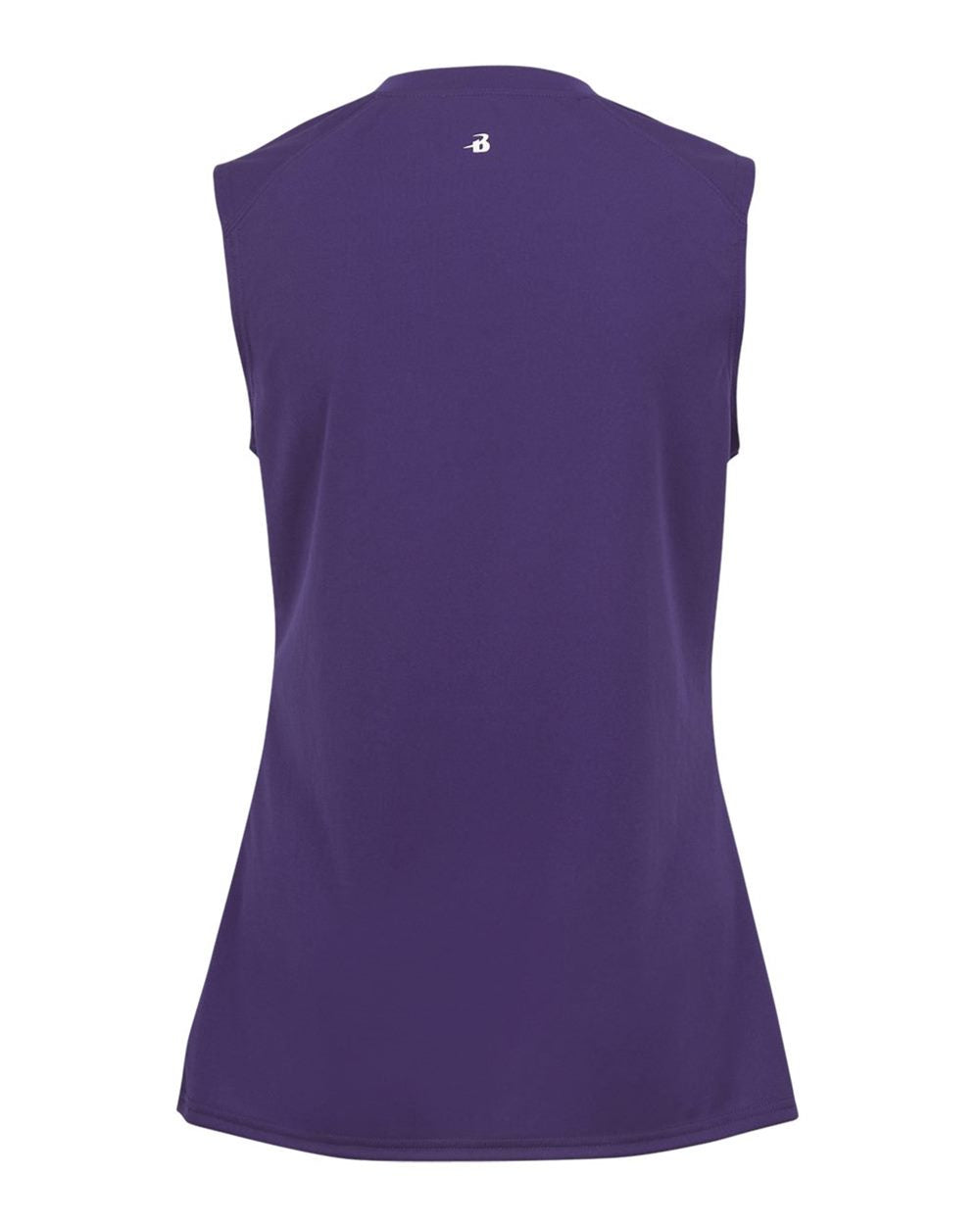Badger 4163 Women's B-Core Sleeveless T-Shirt in Purple, back