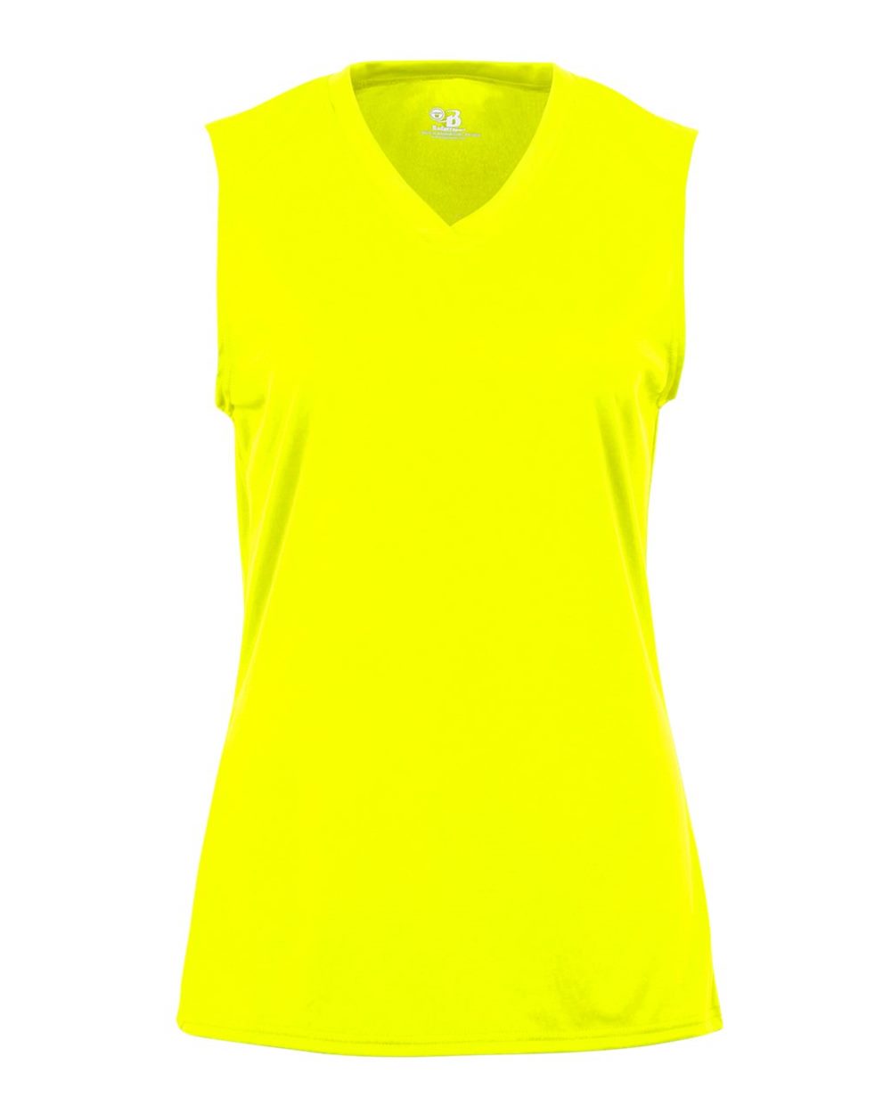 Badger 4163 Women's B-Core Sleeveless T-Shirt in Safety Yellow