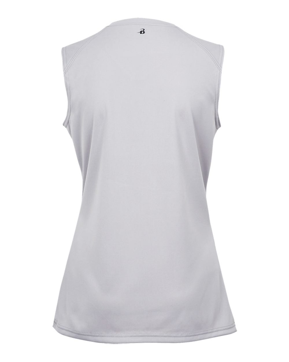 Badger 4163 Women's B-Core Sleeveless T-Shirt in Silver, back