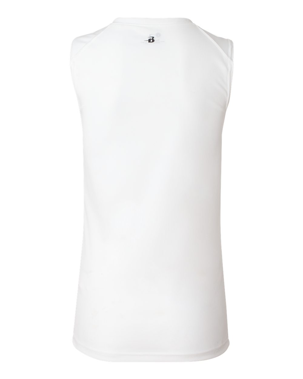 Badger 4163 Women's B-Core Sleeveless T-Shirt in White, back