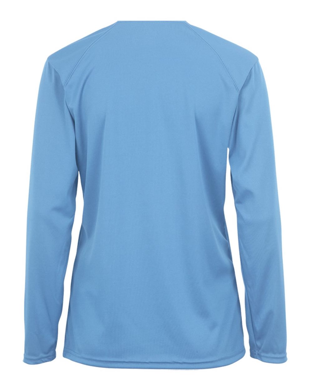 Badger 4164 Women's B-Core Long Sleeve T-Shirt in Columbia Blue, back