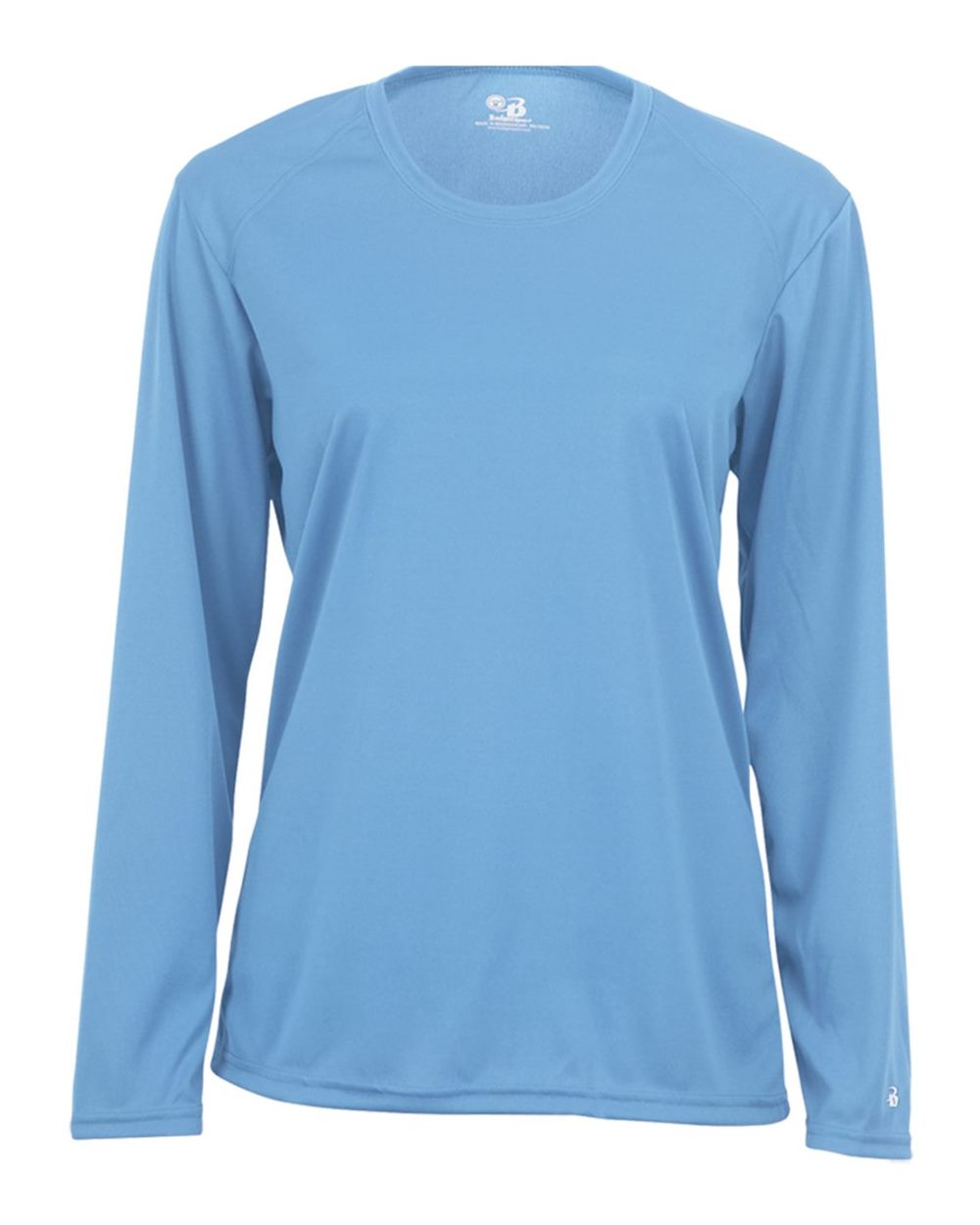 Badger 4164 Women's B-Core Long Sleeve T-Shirt in Columbia Blue