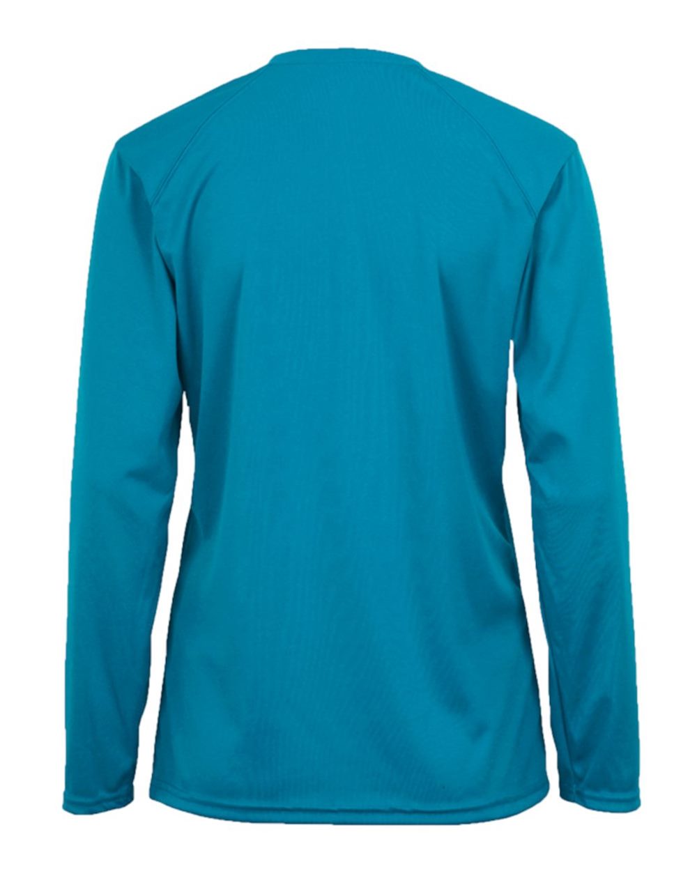 Badger 4164 Women's B-Core Long Sleeve T-Shirt in Electric Blue, back