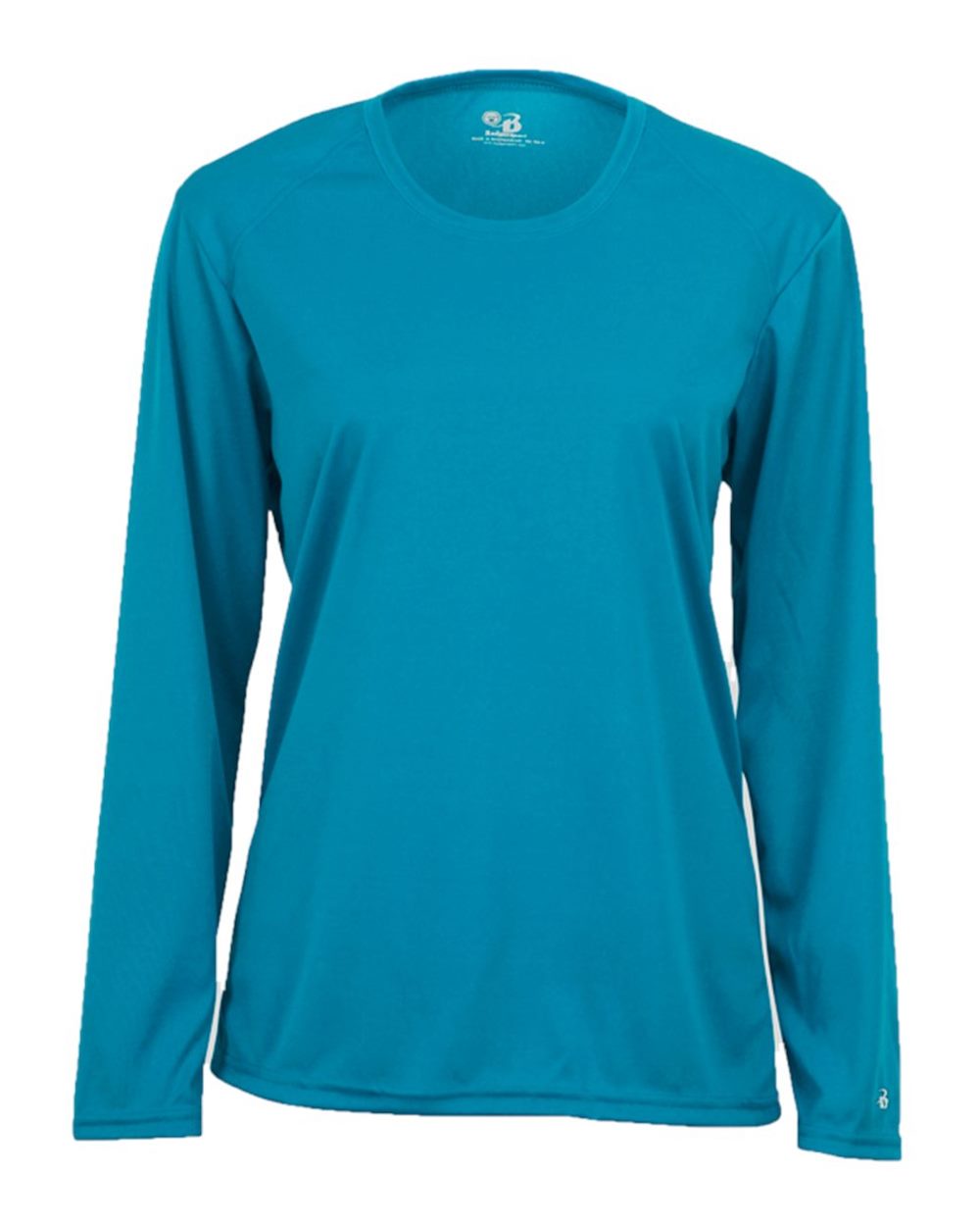 Badger 4164 Women's B-Core Long Sleeve T-Shirt in Electric Blue